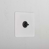 1G Centre Retractive Toggle Switch _ Paintable Bronze