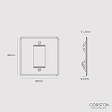 1G 25mm Module Plate - Clear White