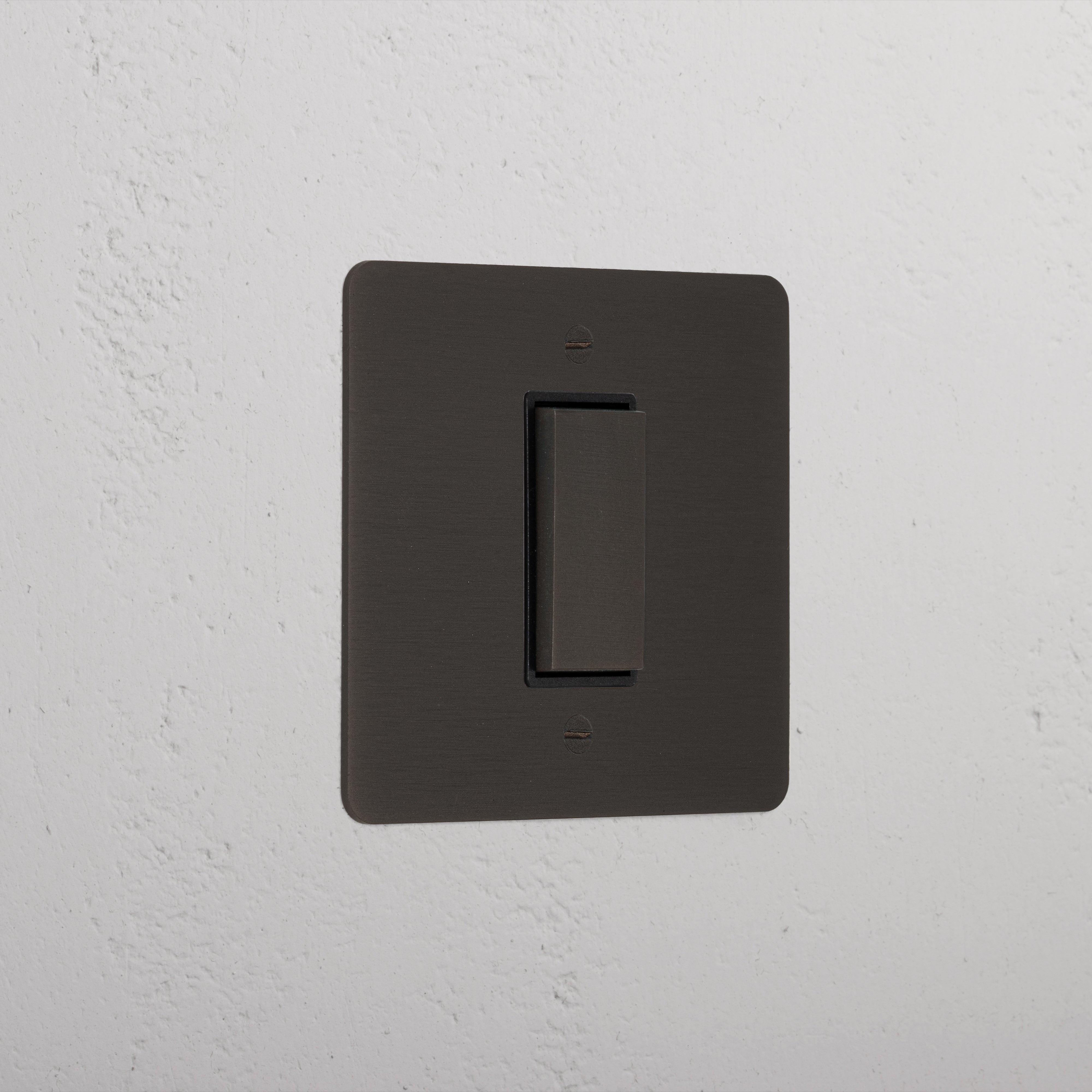1G Centre Retractive Rocker Switch - Bronze Black
