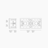 2x Single Plasterboard Back Box