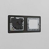 1G 50mm Module & Single Socket UK Plate - Bronze Black