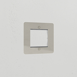 1G 50mm Module Plate - Polished Nickel