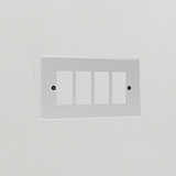 4G Rocker Switch Plate - Clear Black