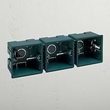 3x Single Plasterboard Back Box