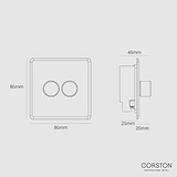 2G Two Way Dimmer Switch - Clear Antique Brass