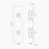 2G Architrave Two Way Toggle Switch - Bronze