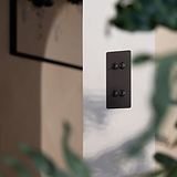 4G Vertical Two Way Toggle Switch - Bronze