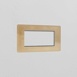 2G 100mm Module Plate - Antique Brass