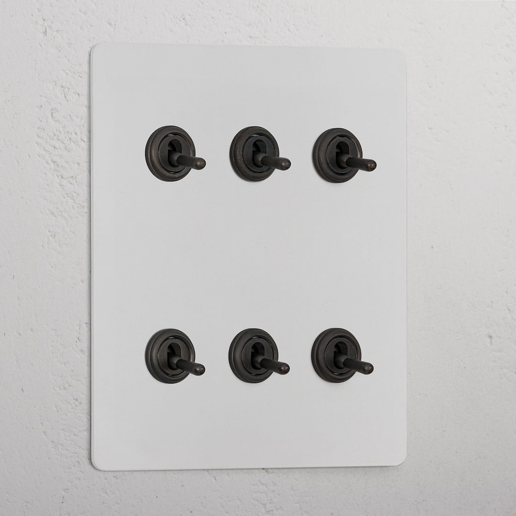 6G Two Way Toggle Switch _ Paintable Bronze
