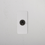 1G Architrave Two Way Toggle Switch - Paintable Bronze