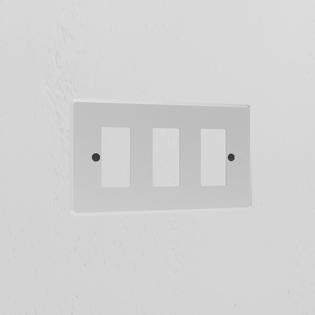 3G Rocker Switch Plate - Clear Black