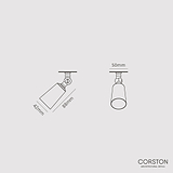 Perryn Small Single Spotlight (35mm) - Polished Nickel