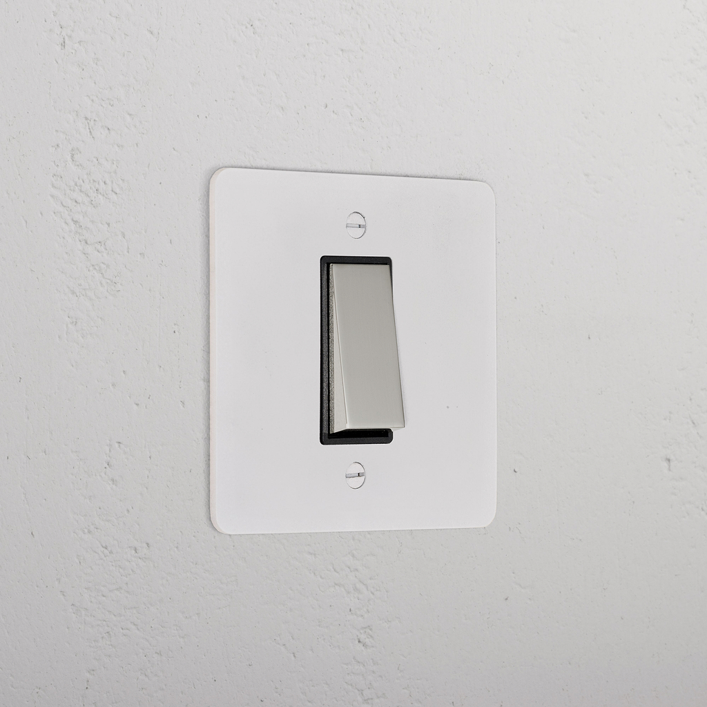1G Intermediate Rocker Switch _ Paintable Polished Nickel Black