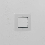 1G 50mm Module Plate - Clear White
