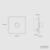 1G Two Way Dimmer Switch - Clear Antique Brass
