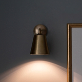 Wall Light - Solid Brass On Wall Finished In Antique Brass On Wall