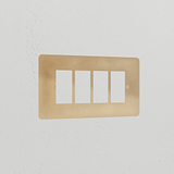 4G Rocker Switch Plate - Antique Brass