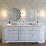 Claremont Medium Wall Light Fluted Glass - Polished Nickel