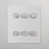 6G Dimmer Switch - Paintable Polished Nickel