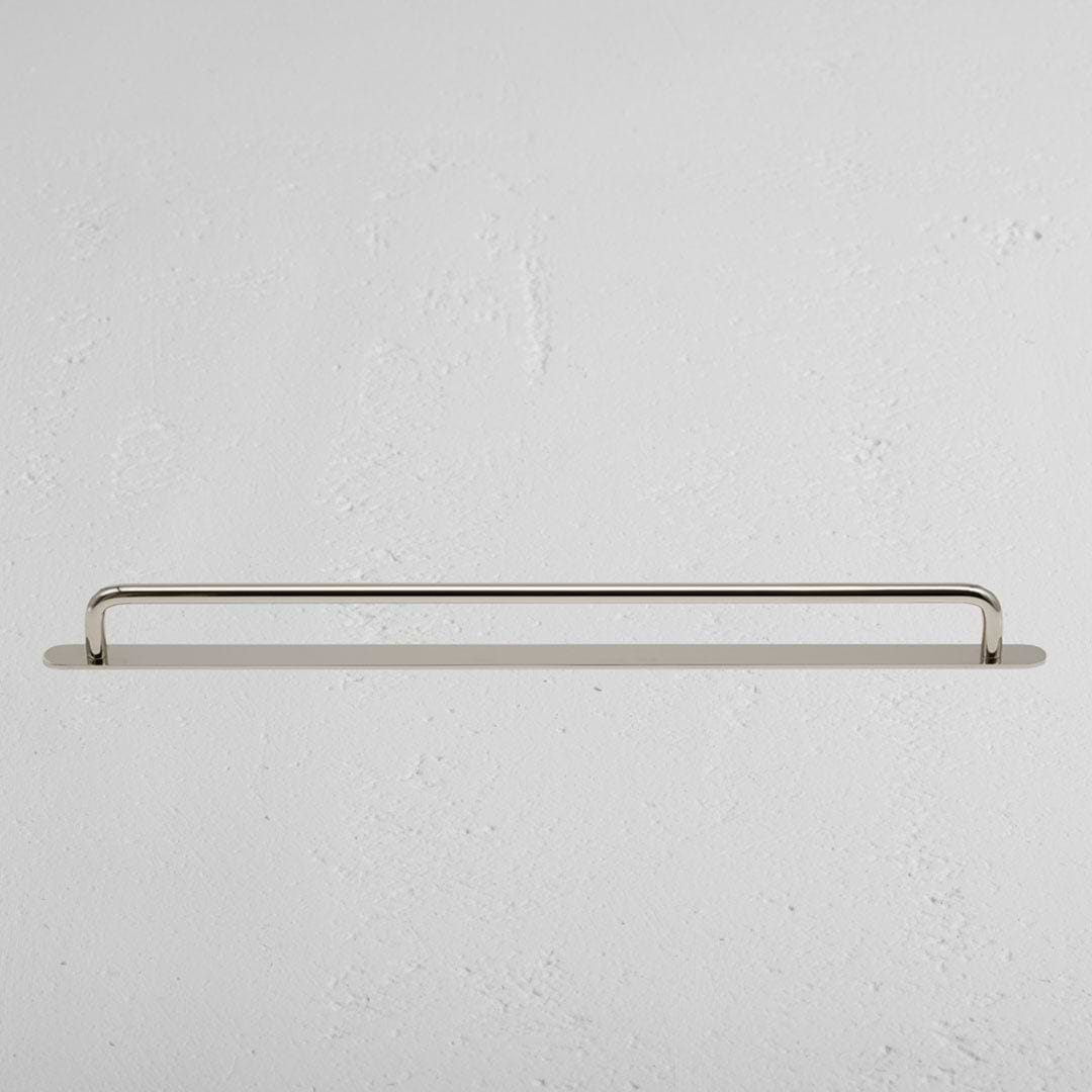 Polished Nickel Kilburn Furniture Handle On White Background