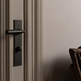 Digby Long Plate Sprung Door Handle - Bronze  