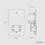 Shaver Socket - Paintable Black
