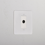 TV Outlet Socket _ Paintable White