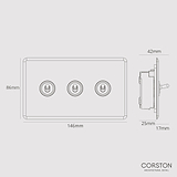 3G Two Way Toggle Switch - Clear Bronze