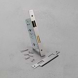 Bathroom Mortice Lock 60mm – Polished Nickel