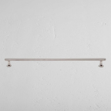 Polished Nickel Milliner Furniture Handle On White Background