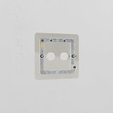 2G Switch Plate - Polished Nickel