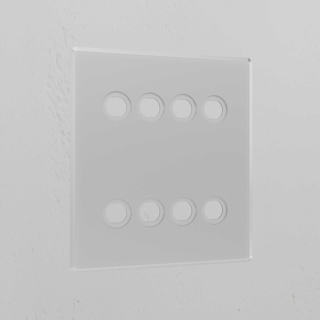 8G Switch Plate - Clear
