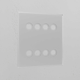 8G Switch Plate - Clear