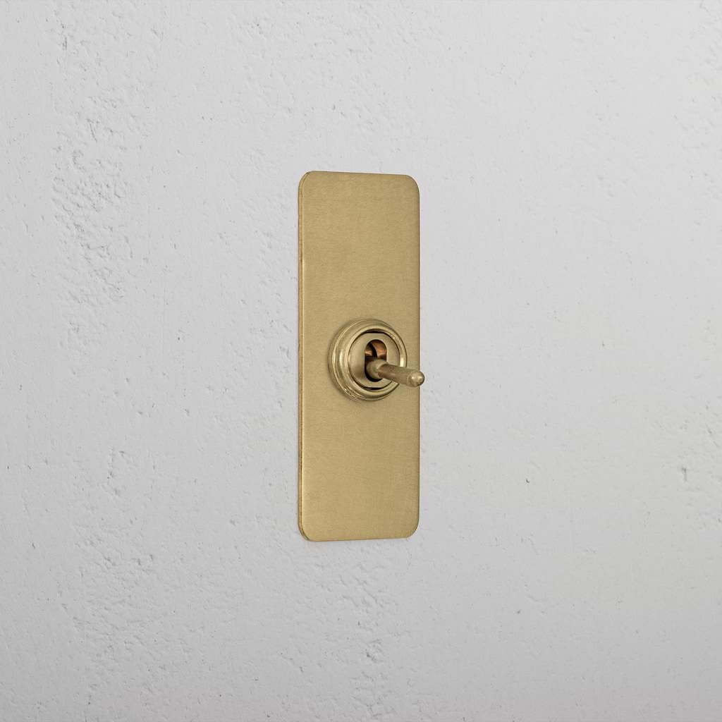 1G Architrave Intermediate Toggle Switch - Antique Brass