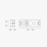 Single + Double Plasterboard Back Box