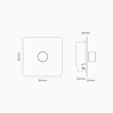 1 gang 2 way dimmer dimensions