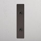 2G Architrave Two Way Toggle Switch - Bronze