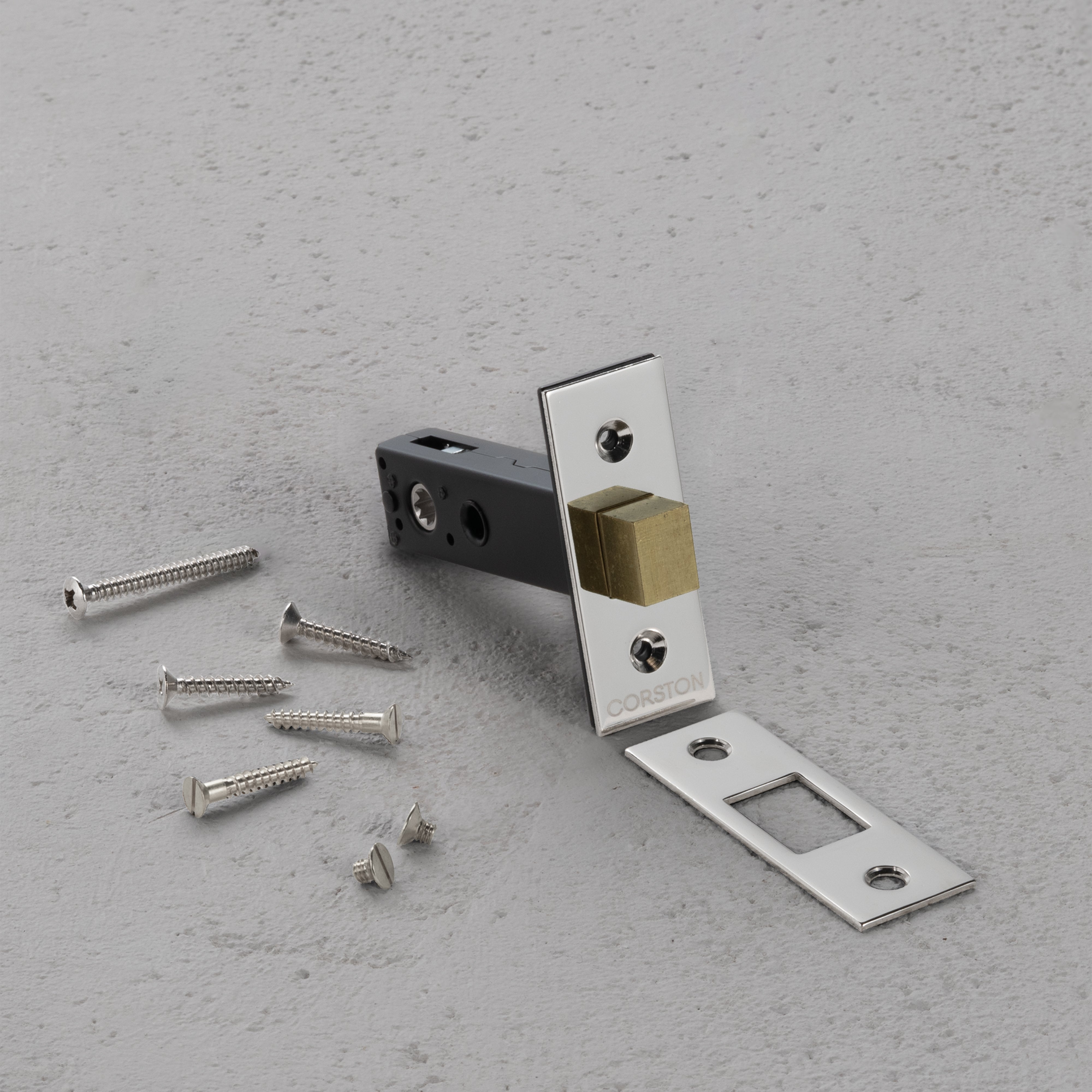 Tubular Lock 60mm – Polished Nickel