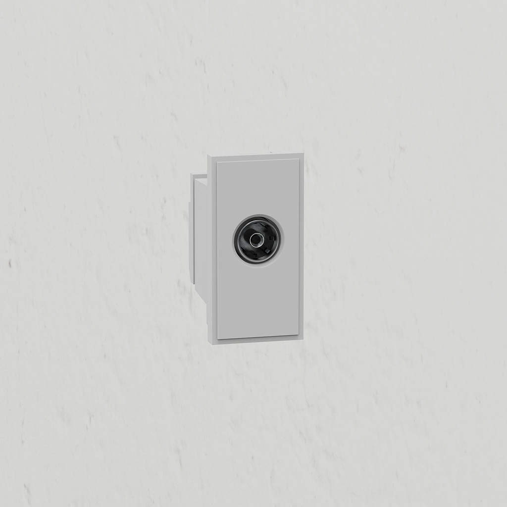 Tv Single Outlet - White