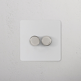 2G Dimmer Switch - Paintable Polished Nickel