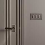 Digby Short Plate Sprung Door Handle - Polished Nickel
