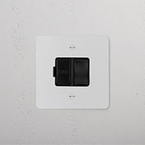 Switched Fused Spur (FCU) - Paintable Black