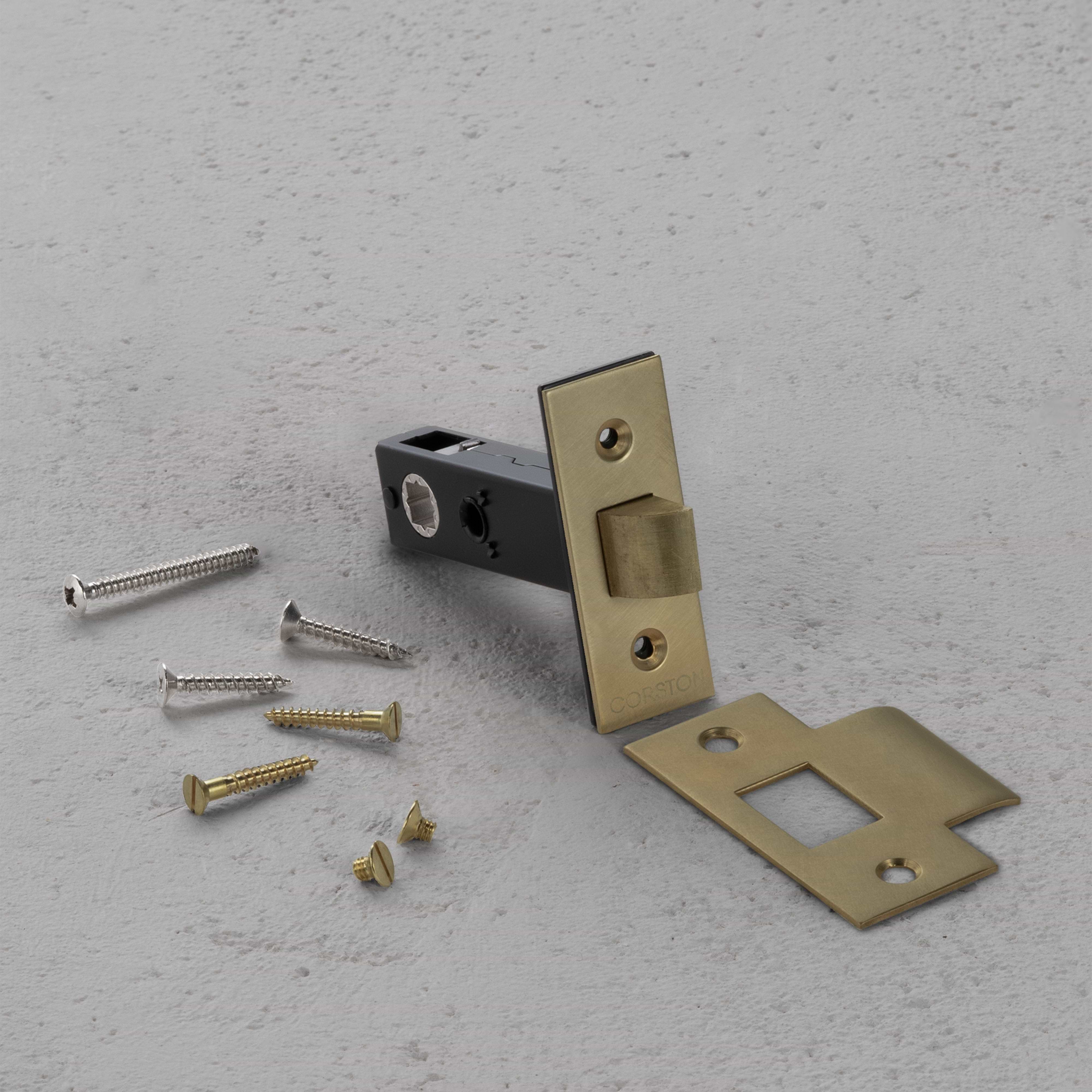 Tubular Latch 60mm – Antique Brass