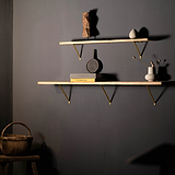 Brixton Shelf Bracket 150mm - Antique Brass