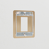 1G Rocker Switch Plate - Antique Brass