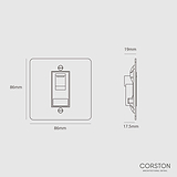 BT Slave Socket - Polished Nickel White