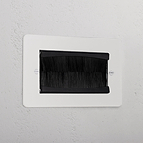 Double Module Brush Plate _ Paintable Black
