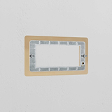 2G 100mm Module Plate - Antique Brass