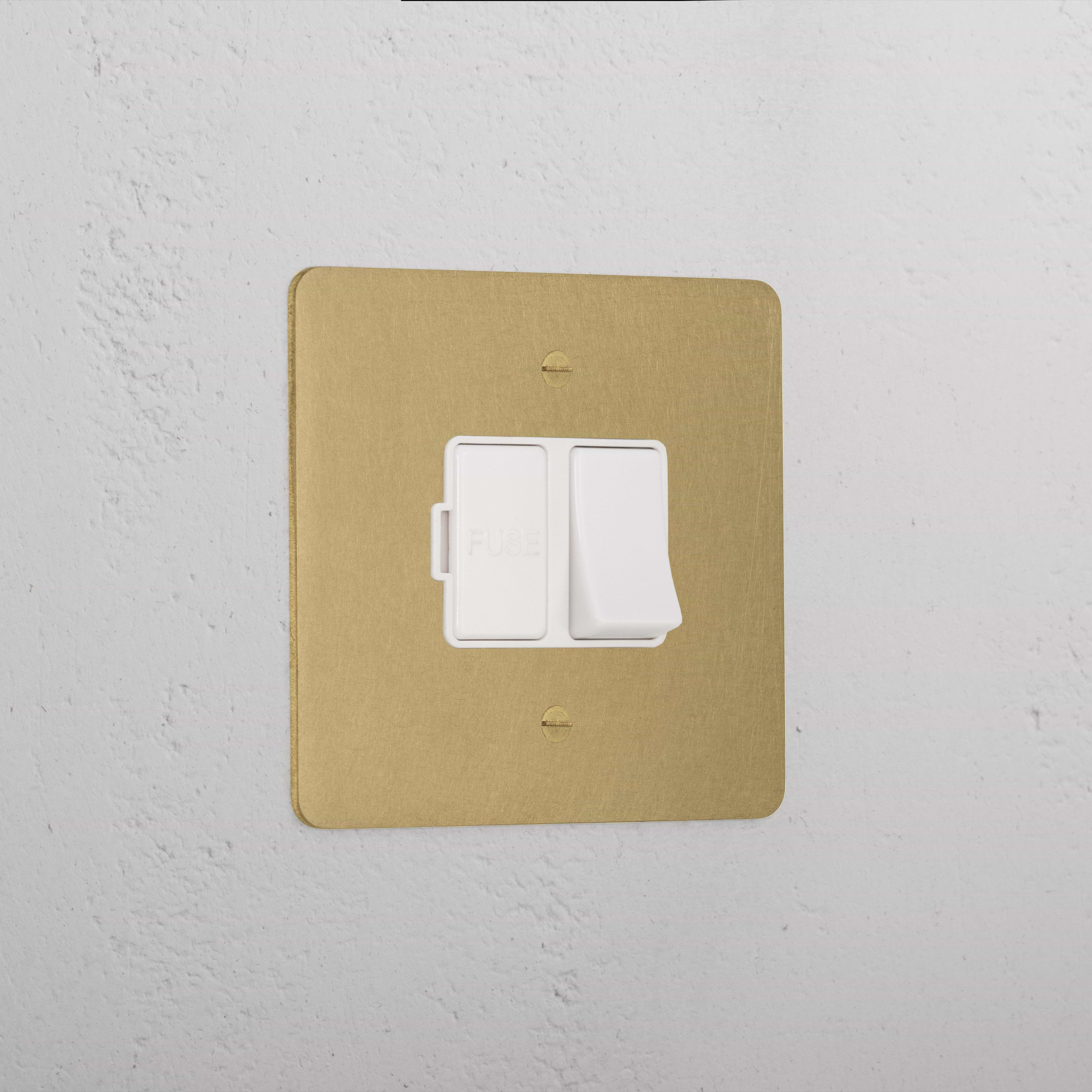 Luxury Antique Brass Switched Fused Spur White