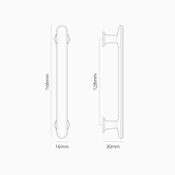 128mm milliner furniture handle dimensions